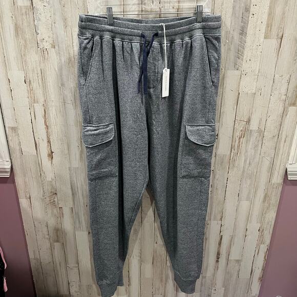 New! Outerknown Jasper Fleece Lounge Jogger Pockets Mens XXL Athleisure Comfy - Picture 1 of 7